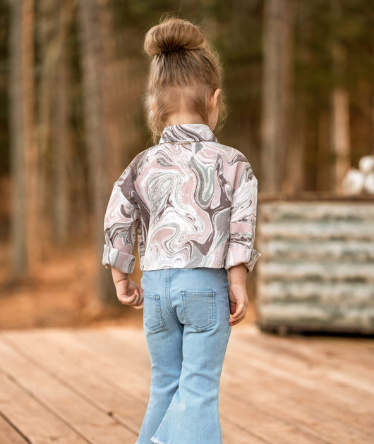 Kids Marble Top with Tie – Cocoplum Boutique