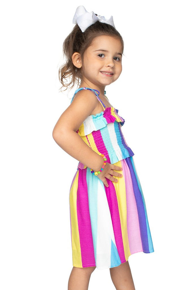 Carnival Striped Girls Dress Mommy and Me-Kids-Cocoplum Boutique