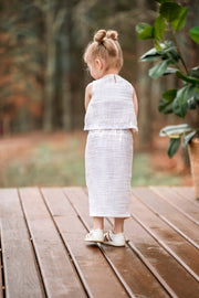 Kids Matching Skirt Set Tweed-Kids-Cocoplum Boutique