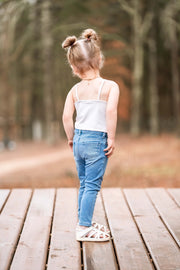 Kids Ribbed Bow Tank-Kids-Cocoplum Boutique